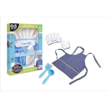 Imagem de Conjunto infantil brinquedo gran chef azul - nig