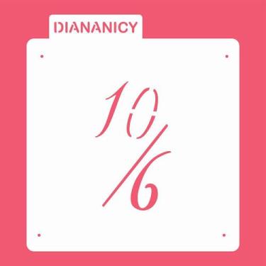 Imagem de Estêncil Diananicy Nº 94 - Stencil para Confeitaria 10/6 Chapeleiro Ma