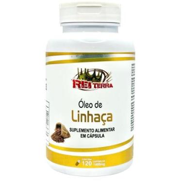 Imagem de Óleo De Linhaça 1400mg 120 Cápsulas - Rei Terra