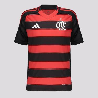 Imagem de Camisa Adidas Flamengo I 2025 Juvenil-Unissex