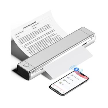 Imagem de Impressora portátil Phomemo M08F sem fio Bluetooth sem tinta