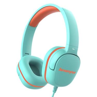 Imagem de Fones de ouvido Jimonyer Kids com fio, conector de 3,5 mm com limitado