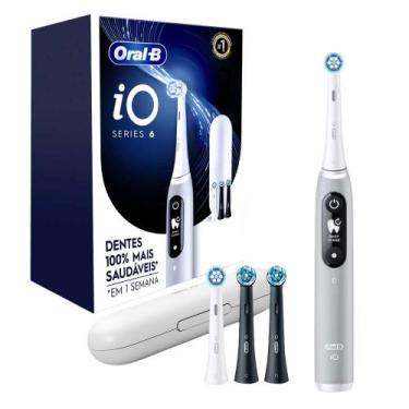 Imagem de Escova de Dente Elétrica Oral-B iO6, 1 Cabo + 4 Refis + Carregador + E