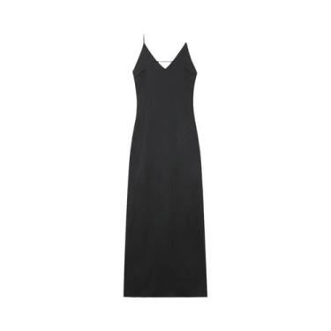 Imagem de Vestido Maxi Amarelo Sem Mangas Com Decote Em V Para Mulheres, Elegant
