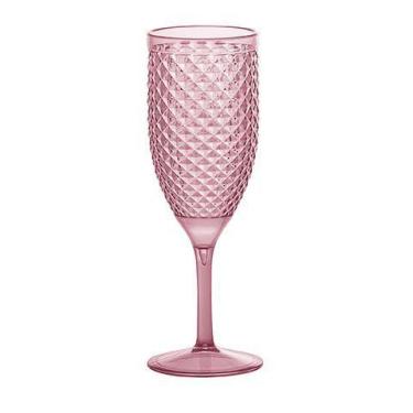 Imagem de Taça Acrílico Champagne 350 Ml Rosa - PARAMOUNT