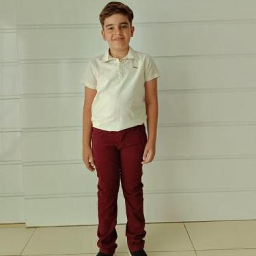 Imagem de Calça Ogochi Infantil Essencial Slim 02 aos 08 Anos, 0038 marrom, 04 A
