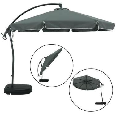 Imagem de ombrelone Suspento Bel Buzios 3 Metros em Aluminio Lateral Reclinavel 