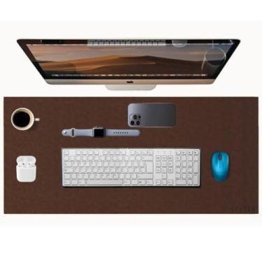 Imagem de Mouse Pad Computador Notebook PC Grande 90x40cm Sintético - Ws, Marrom