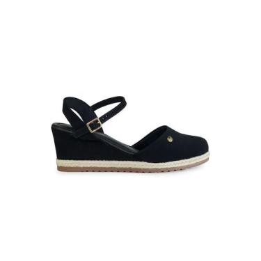 Imagem de Sandália Feminina Espadrille Bebecê Anabela T5828-162 Nobuck, 37, Nobu