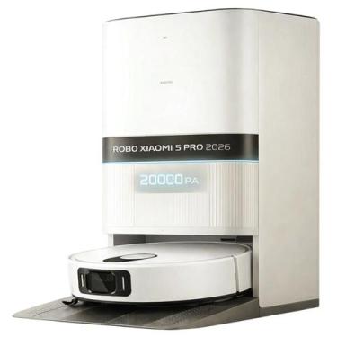 Imagem de Robô Aspirador Xiaomi Vacuum 5 Pro 110v e 220v Lançamento 2026 20.000P