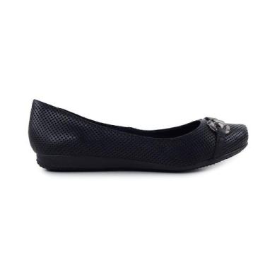 Imagem de Sapatilha Feminina Bottero Couro Diamond Preta - 3485, 35