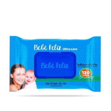 Imagem de 1 Pacotes de Toalhas Umedecidas Bebê Feliz - 120 Fls