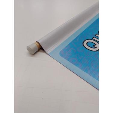Imagem de Banner de Lona Educativo Chamada Chamadinha Candy Colors Lápis e Folha