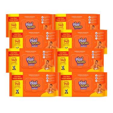 Imagem de Kit 8x Lencos Umedecidos Piquitucho Hidrate 140un