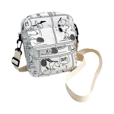 Imagem de Bolsa Transversal Feminina Snoopy De Desenho Animado, Bolsa De Viagem 