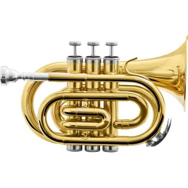 Imagem de Trompete Harmonics Bb Hmt-500l Pocket Laqueado