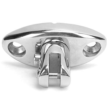 Imagem de Dobradiça de convés, dobradiça de cabine rotativa de liberação rápida de 360 graus de aço inoxidável para deques de navios para iates