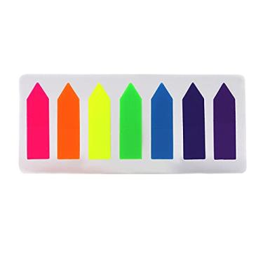 Imagem de Etiqueta Em Forma De Seta,Marcador de página em forma de seta criativa Guias de índice coloridas Fluorescente Notas adesivas Etiquetas que podem ser gravadas 20 folhas/bloco para material de leitura