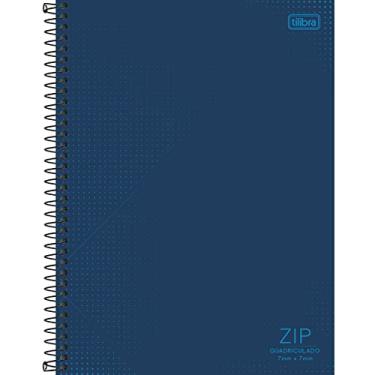 Imagem de Caderno Espiral Universitário Zip com 80 Folhas Quadriculadas 7MM Capa Dura