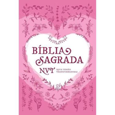 Imagem de Bíblia Sagrada Nvt - Coração Rosa