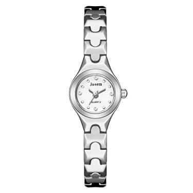 Imagem de Relógio Feminino Prata Mini Luxo Quartz Analógico Pequeno