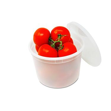 Imagem de Recipientes de armazenamento de alimentos Deli Deluxe de 1,8 litros (projetados para geladeira e freezer), Clear, 10