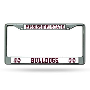 Imagem de NCAA Mississippi State Bulldogs moldura cromada padrão para placa de licença