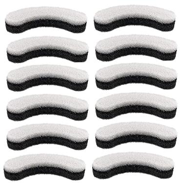 Imagem de Filtro de água premium de substituição para fonte de água transparente NPET WF050, em forma de arco, filtros de fonte laváveis para animais de estimação com sistema de filtragem tripla, pacote com 12