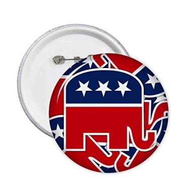 Imagem de Emblema de elefante, Estados Unidos, broches, broches, emblema, acessórios, decoração, 5 peças