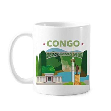 Imagem de Caneca de cerâmica do Congo para construção de estátua da cidade, copo de porcelana de café