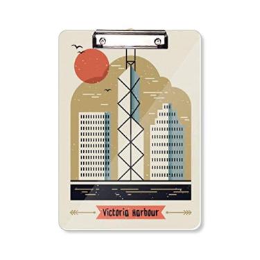Imagem de Placa de apoio para prancheta Hong Kong Victoria Harbour A4