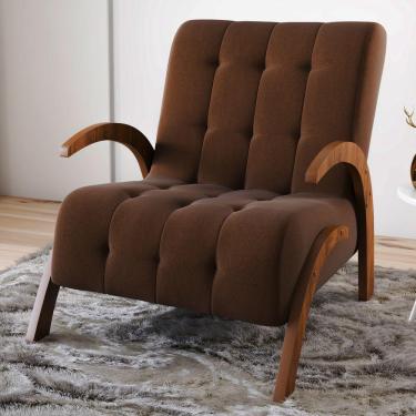 Imagem de Poltrona Cecilia Seda/fumê - Viero Móveis