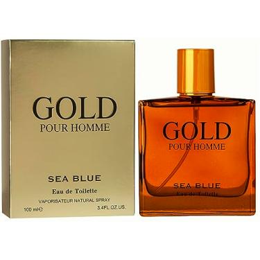 Imagem de Perfume Gold Masculino 100ml Importado Sea Blue