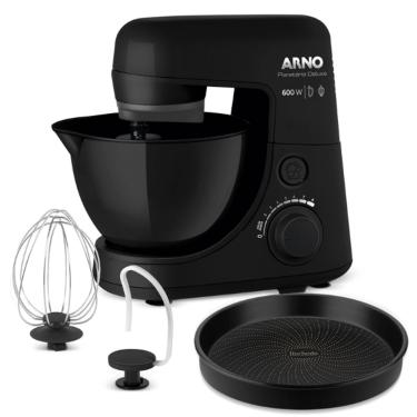 Imagem de Batedeira Planetária Deluxe 600W Preta KT-01 com Forma Rochedo 127V Arno - Preto