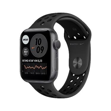 Imagem de Apple Watch Series 6 Nike+ Gps, 40 mm, Alumínio Cinza Espacial, Pulseira Esportiva Cinza Carvão/Preto - M00x3be/a