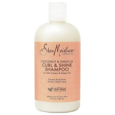 Imagem de Shampoo SheaMoisture Curl and Shine Coconut 385 ml para cabelos cacheados