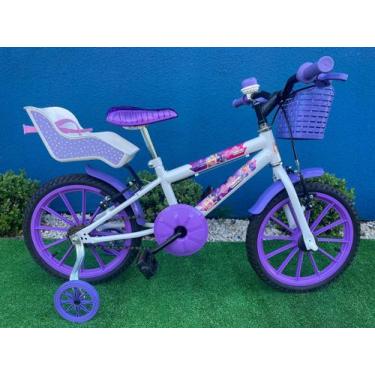 Imagem de Bicicleta Infantil Aro 16 Gy Bike Com Cestinha E Bagageiro De Boneca
