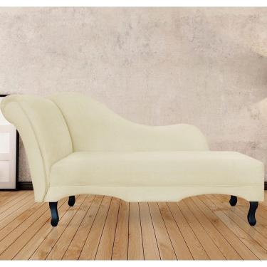 Imagem de Recamier Divã Sofá Olivia Psicologia Consultório Suede Marfim - LM DECOR