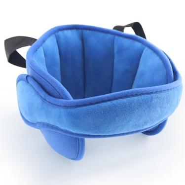 Imagem de Apoio de Cabeça Infantil para Viagem do Bebê Passeio (Azul)