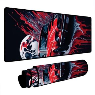Imagem de Novo Mouse Pad Gamer Deskpad Speed Extra Grande Borda Costurada Profissional Varios Tamanhos - Muscle Lua (80x40)
