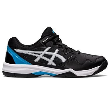 Imagem de ASICS Tênis masculino Gel-Dedicate 7, Preto/azul ilha, 13