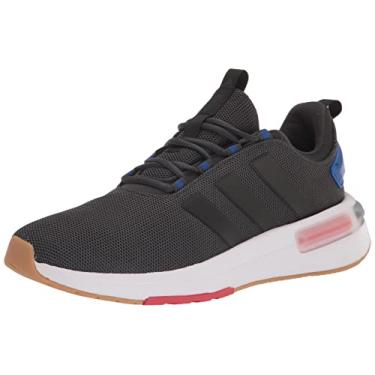 Imagem de adidas Tênis masculino Racer TR23, Carbono/Preto/Azul Royal Team, 38