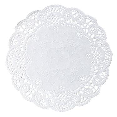 Imagem de Hoffmaster 500532 Doily de renda francesa, 15 cm de diâmetro (caixa com 1000) branca