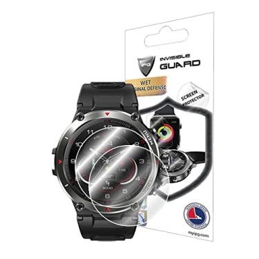 Imagem de IPG Protetor de tela para relógio inteligente Zeblaze Stratos 2 GPS (2 unidades) Película transparente ultra HD invisível antiarranhões - suave/autorreparação/sem bolhas para Stratos 2
