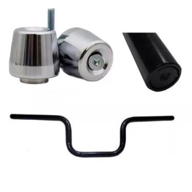 Imagem de Kit Guidão Pezinho Peso Moto Factor 125 Fazer 150 Yamaha Motocicletas 