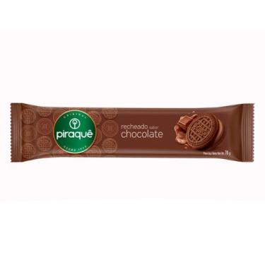 Imagem de Biscoito Piraquê Recheado Sabor Chocolate 76g - Piraque