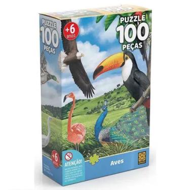 Imagem de Puzzle 100 peças Aves 03925 - Grow