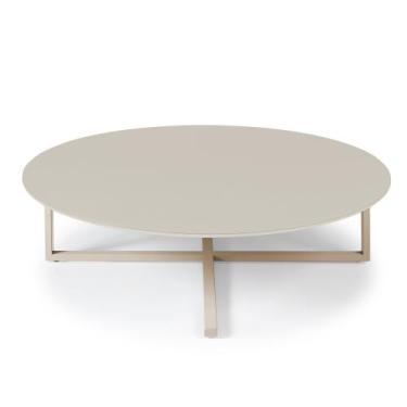 Imagem de Mesa Centro Papoula em Aço Carbono Dourado - Drop mobiliário
