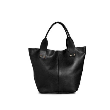 Imagem de Bolsa de Ombro feminina Estilo Saco de couro preto (B-1) - CLACLE