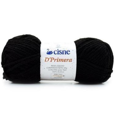 Imagem de Lã Cisne D Primera 40g, PRETO